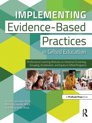 cover image of Implementing Evidence-Based Practices in Gifted Education